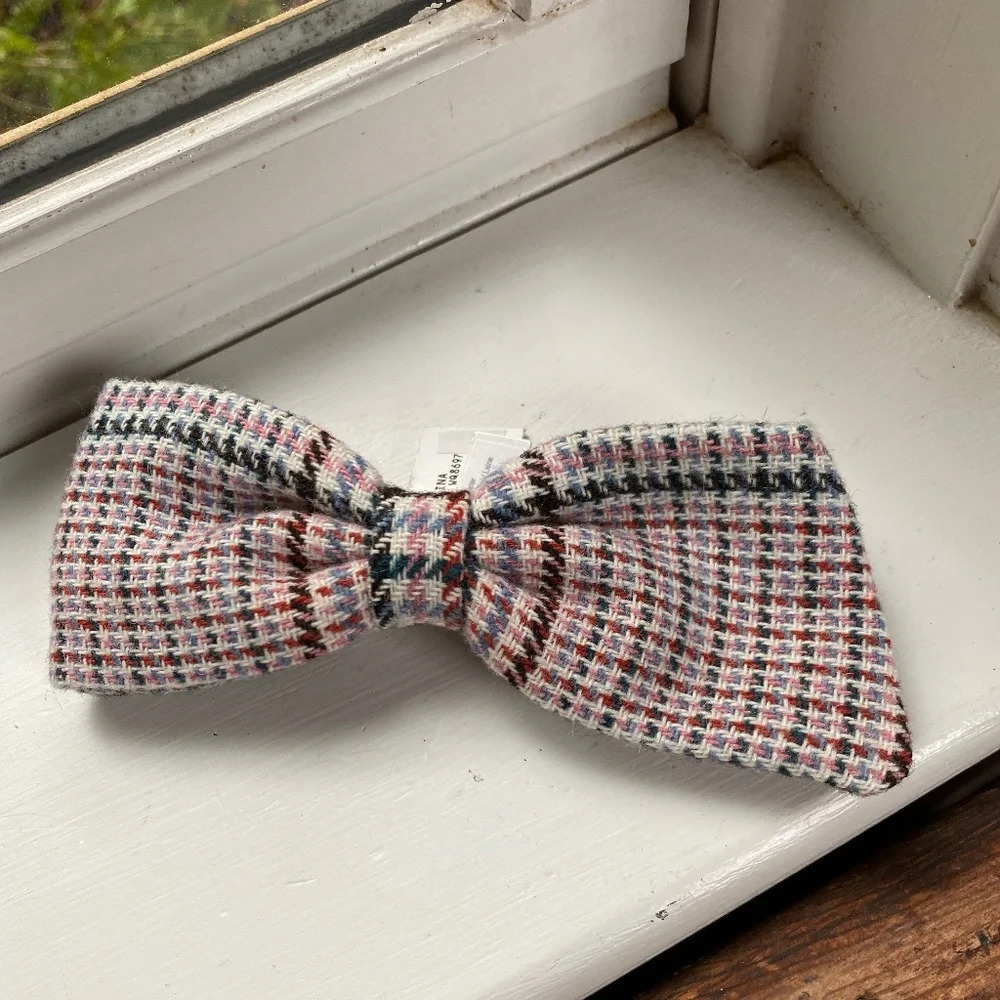 J. Crew Plaid Hair Bow Barrette